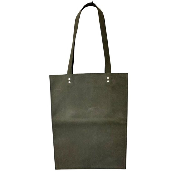 Kiko Handbags - KIKO Leather Shopper Tote Bag Gray / Cocoa Minimalist Modern Purse 12x15 Travel